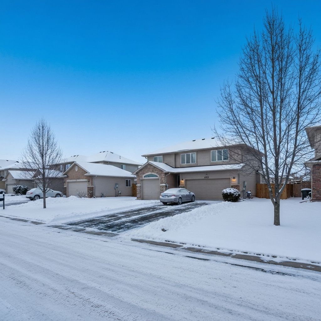 Same West Edmonton home professionally cleared after fresh snowfall